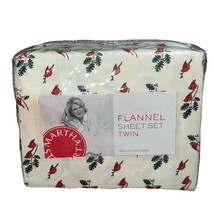 Martha Stewart Cardinal Cotton Flannel Twin 3 Piece Sheet Set 100% Cotto... - $802.46 MXN