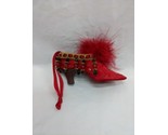 Red Pump Heel Collectible Shoe Figurine Desk Decor 3.5&quot;  - £18.78 GBP