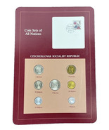 Coin Sets of All Nations Cachet CZECHOSLOVAK SOCIALIST REPUBLIC 7 coins - $16.70