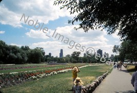 1976 Skyline From Lincoln Park Zoo Chicago Ektachrome 35mm Slide - £2.73 GBP