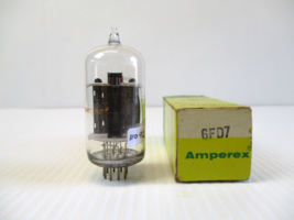 Amperex 6FD7 Vacuum Tube Black Plate Round Side Getter Tested - £3.53 GBP
