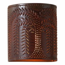 Willow Sconce Light in Rustic Tin image 2