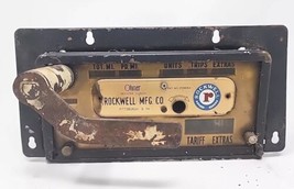 Vtg Taxi Cab Meter Rockwell Mfg Co Old Fare Box Ohmer Corp Pittsburgh PA U264B - £313.81 GBP