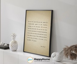 Ayn Rand Quote Wall Art Atlas Shrugged Novel Motivational Print Art Decor -P777 - £19.33 GBP+