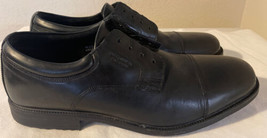 Men&#39;s Size 10.5 Rockport Walkability Oxford Adiprene Dress Shoes Black No Laces - £31.06 GBP