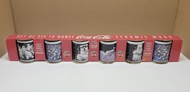 NIB Coca Cola Coke Polar Bear Coffee 16 Oz. Mugs Gibson Set of 6 Vintage Mugs - £50.91 GBP