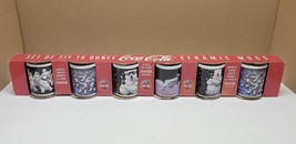 NIB Coca Cola Coke Polar Bear Coffee 16 Oz. Mugs Gibson Set of 6 Vintage Mugs - $63.69