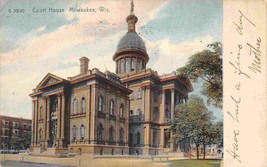Court House Milwaukee Wisconsin 1907 postcard - £5.93 GBP
