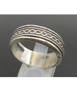 925 Sterling Silver - Vintage Infinity Knot Spinner Fidget Ring Sz 11 - ... - $68.69 CAD