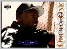 Michael Jordan 1995 Upper Deck Silver #9 &quot;One On One&quot; Baseball Card White Sox - £3.25 GBP