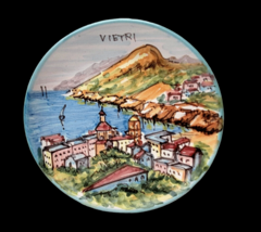 Vietri Sul Mare Amalfi Coast Pottery Plate Hand Painted Italy D&#39;AmIco 5.75&quot; - £30.35 GBP