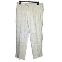 paul fredrick white 100% linen pants Size 39 - £23.45 GBP
