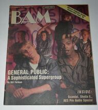 General Public BAM Magazine Vintage 1984 Scandal Patty Smyth Sheila E. H... - $24.99