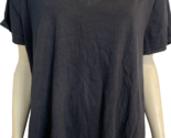 One A Woman Black V Neck Short Sleeve T Shirt Size 3x - $14.24