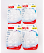 Nuk Smooth Flow Anti Colic Silicone Size 1 Nipples 0 months+ 2 pk Lot Of 4 - £25.06 GBP