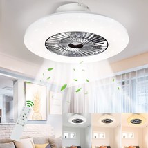 Dllt Led Remote Ceiling Fan With Light Kit: 40W Dimmable Modern Ceiling, Timing. - £148.64 GBP