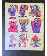 Vintage Hallmark Stickers HALLOWEEN MONSTERS Dracula Mummy Frankenstein ... - $12.86