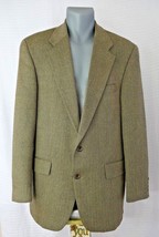 Ralph Lauren Chaps Blazer 2 Button Tweed Coat Pure Wool  Mens Size 42 Tall - £34.06 GBP