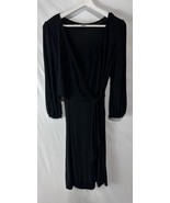 Ann Taylor Petites Little Black Dress A Line Tie Waist Travelers Knit 8P - $29.67