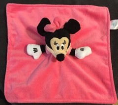 Disney Baby Minnie Mouse Pink Security Blanket 12 x 12 Lovey Plush Blanket - £10.95 GBP