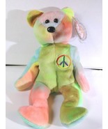 Ty Beanie Baby Peace #115 Tush, Mint Tag w/Tag Protector, Tag Error #PB211 - $24.29
