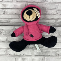 Wishpets Billy Black Bear Stuffed Animal With Pink Sweater 10 Inches - $10.22