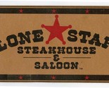 Lone Star Steakhouse &amp; Saloon Menu 1993 Legend of Rosita and Kincade - £13.93 GBP