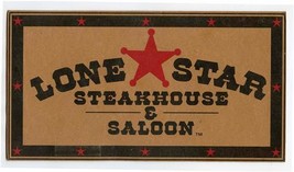 Lone Star Steakhouse &amp; Saloon Menu 1993 Legend of Rosita and Kincade - £14.02 GBP