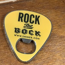 ROCK THE BOCK Beer Advertising Promotional Yellow w Ram Rounded Triangle... - £9.63 GBP