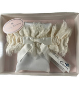 Wedding Ivory Garter with 3oz Stainless Steel Flask Pouch Satin Lace Bow... - $55.55 CAD