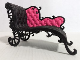 Monster High Freaky Fusion Catacombs Couch Chaise Lounge Chair 2013 Black Pink - £9.13 GBP