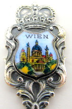 Vienna Wein Austria Collectible Spoon Enameled Silver Plated US Seller  ... - $12.86