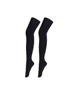 Women Extra Long Thigh High Socks Cotton Over The Knee Socks (1 Pair-Bla... - $19.99