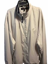 Tommy Hilfiger Golf Men&#39;s XXL Beige Mesh Lined Polyester Zip Windbreaker... - £31.15 GBP