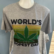 Worlds Dopest Dad - Heather Grey - Ships Quickly - New - Small - £4.72 GBP