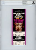 Mike Tyson Signed Authentic Ticket vs Ruddock 6/28/1991 Rematch COA BAS Auto - £817.28 GBP