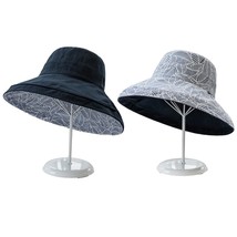 Women&#39;s Hat Large    Hat Double-Sided Fisherman Hat Bucket Hat nian Women Four S - £46.40 GBP