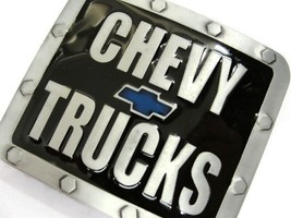 Chevy Trucks Vintage Belt Buckle Bowtie Bolted Tough Look - £26.47 GBP