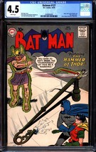 Batman #127 (1959) CGC 4.5 -- White pages; Thor vs. Batman!  Joker; Bill Finger - £188.76 GBP