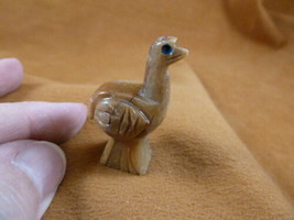 (Y-OST-19) little baby tan OSTRICH carving SOAPSTONE PERU FIGURINE bird ... - £6.75 GBP