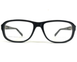 Trussardi Eyeglasses Frames TR 12737 BK Black Square Full Rim 55-16-135 - $69.98