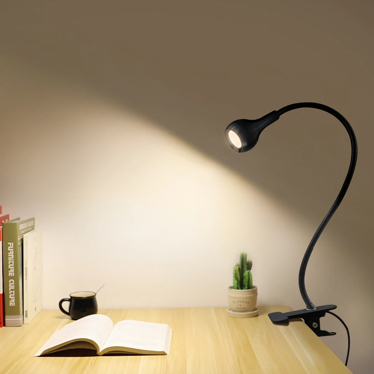 USB LED Reading Book Light Table Lamp Flexible Night Lights For Bedroom ... - $7.93