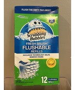 Scrubbing Bubbles Fresh Brush Flushable Refills Citrus 12 Ct. New Sealed - $14.92 CAD