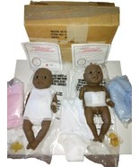 VTG 1989 Raffoler, African American Anatomically Correct Newborn Girl &amp; ... - £75.36 GBP