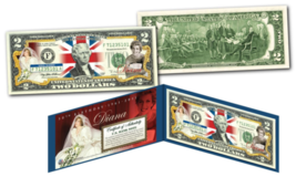 PRINCESS DIANA * 50th Birthday * Legal Tender U.S. $2 Bill w/Folio &amp; Cer... - $14.92