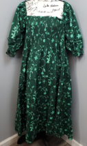 Hill House Home The Nap Maxi Dress Women&#39;s XL Green Floral Smocked Squar... - $32.30