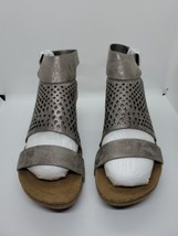 Pierre Dumas Chantal-3 Platform Pewter Sandals 9 - £23.36 GBP
