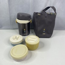 THERMOS Japanese Style Lunch Box Bento food container brown JBC-800 - £26.20 GBP