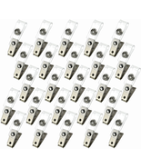 25Pcs Metal Badge Clips with Clear PVC Straps for ID Cards, Name Tags, B... - $195.98 MXN