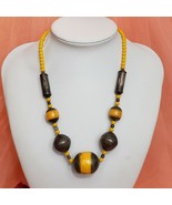 VTG African Trade Bead Phenolic Resin Necklace Faturan Faux Amber Beads - £149.47 GBP